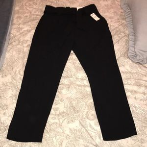Express Ankle High Rise Pants 2P Black